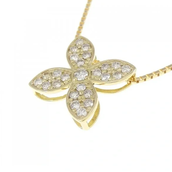 Authentic 18K Solid Gold Necklace and Diamond Pendant - Picture 4 of 6